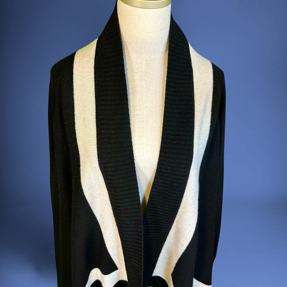 Banana Republic Italian Yarn Merino Wool / Cashmere Blend Waterfall Cardigan L - Picture 5 of 14